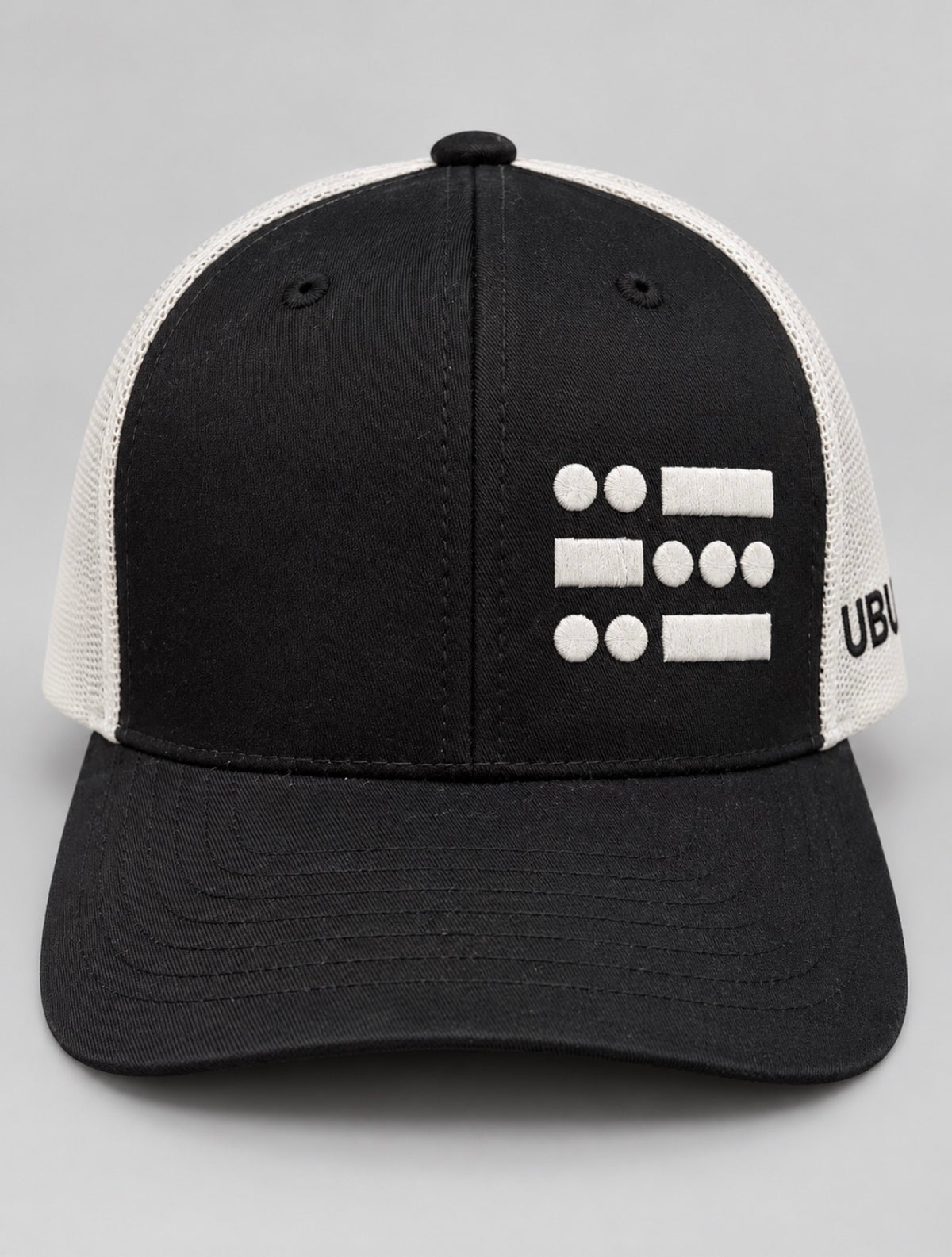 U B U Trucker Style Hat- Black