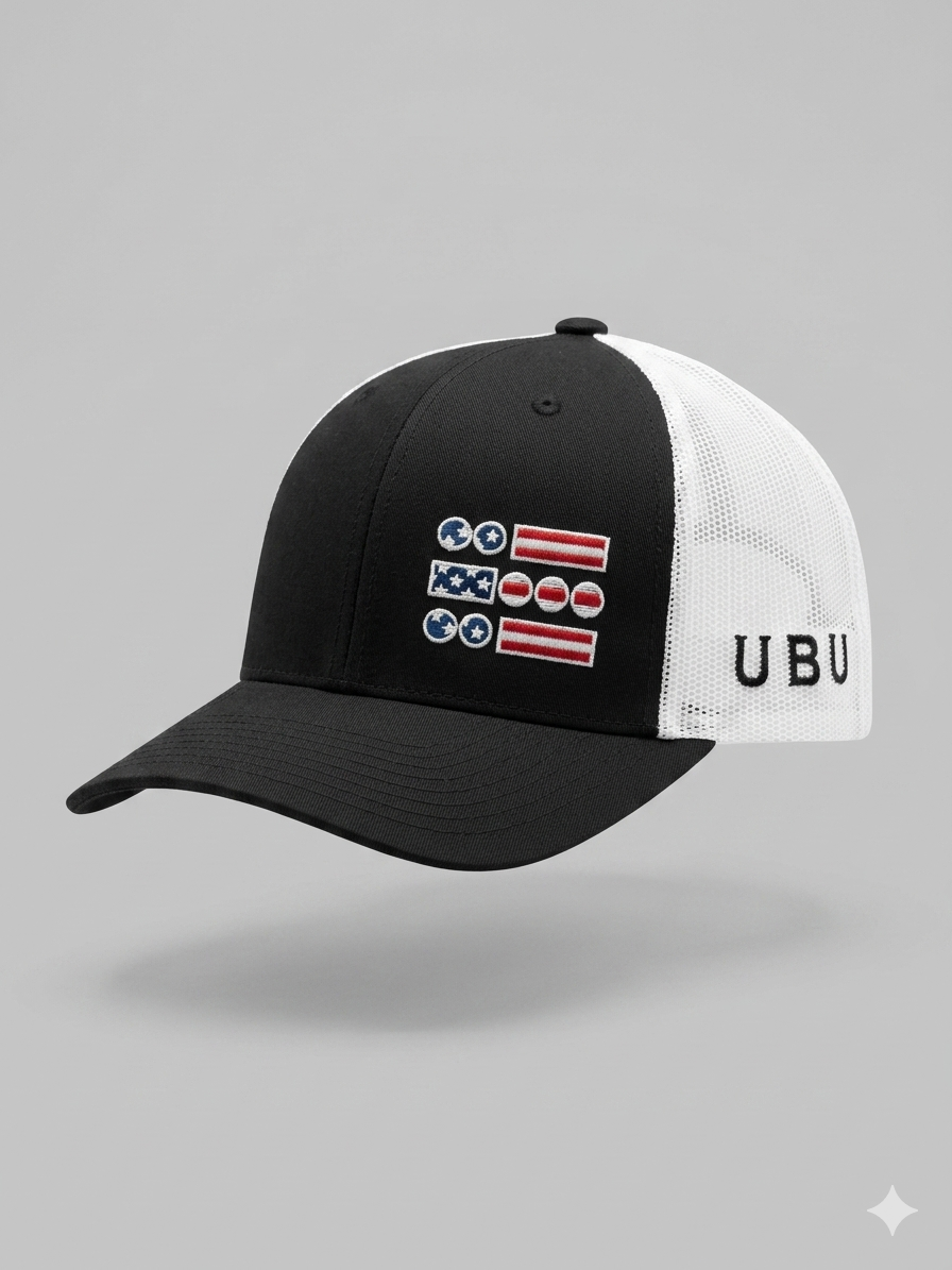 U B U USA Hat- Black