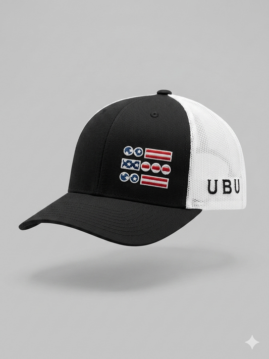 U B U USA Hat- Black