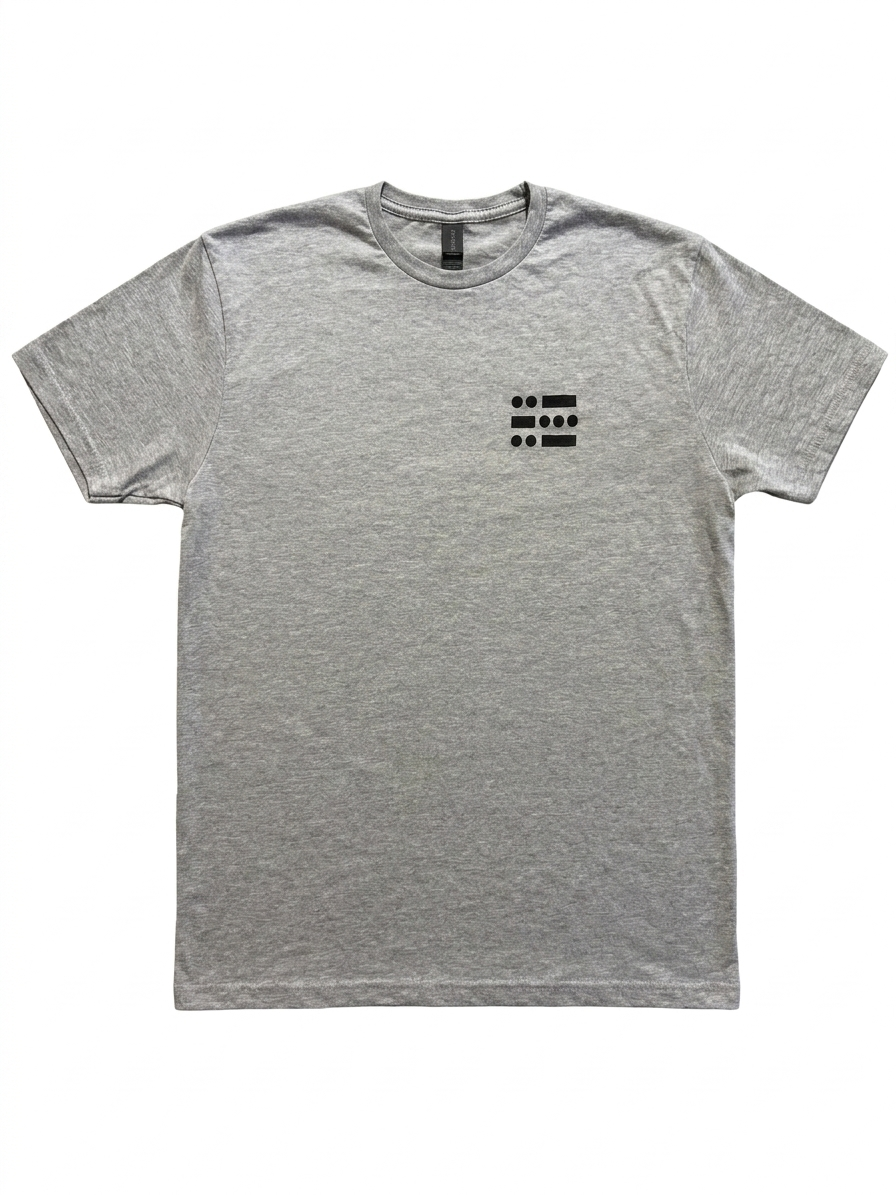 U B U  Short Sleeve Heather  Grey T-Shirt