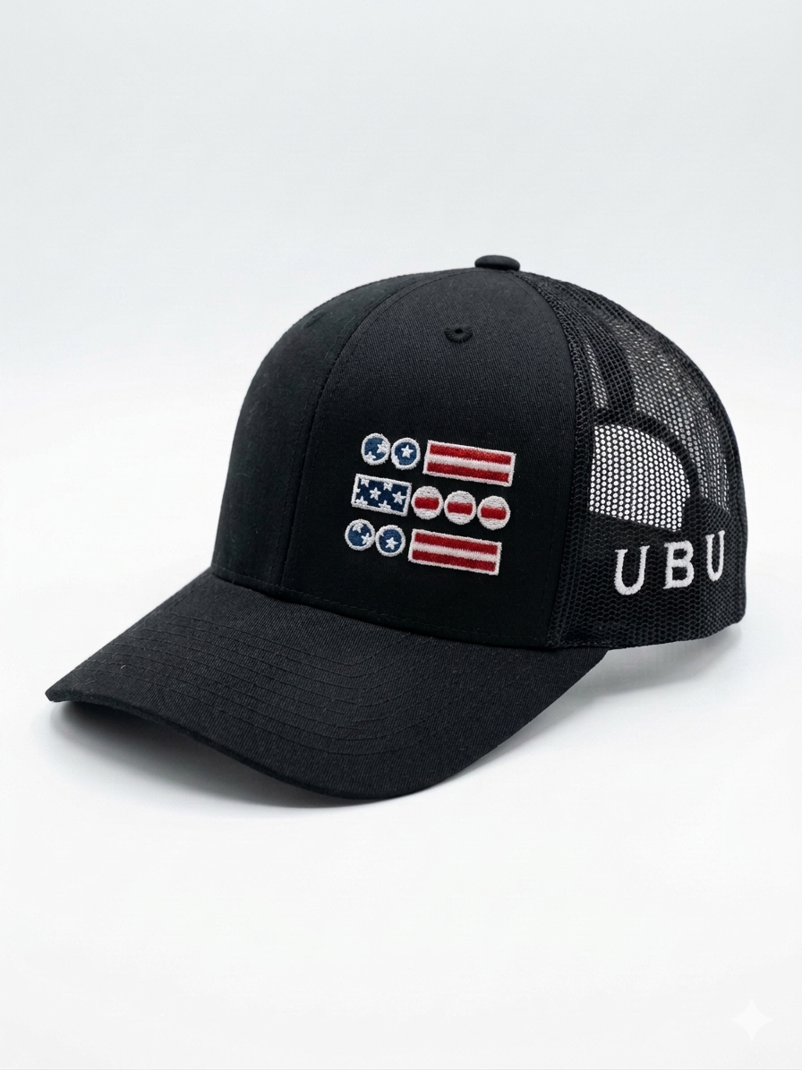 U B U. USA Hat- All Black