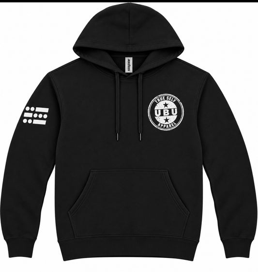 U-B-U Black Pullover Hoodie