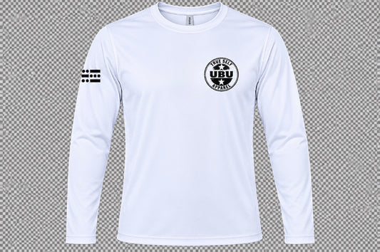 U-B-U Dri Fit White Long Sleeve T-Shirt