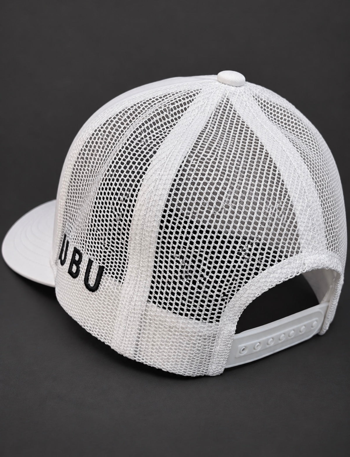 U B U Trucker Style Hat- All White